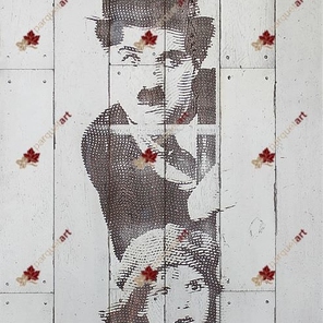 Стеновая панель из массива дуба Чарли Чаплин (дуб) - купить в Москве | ПаркетАрт