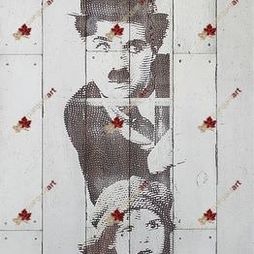 Деревянные стеновые панели: Стеновая панель из массива дуба Чарли Чаплин
