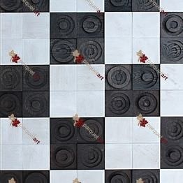 Стеновая панель из массива дуба 3D серебро Стеновая панель из массива дуба 3D серебро